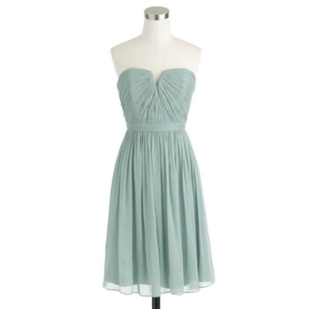 J. Crew Nadia Bridesmaids Dress in Dusty Shale